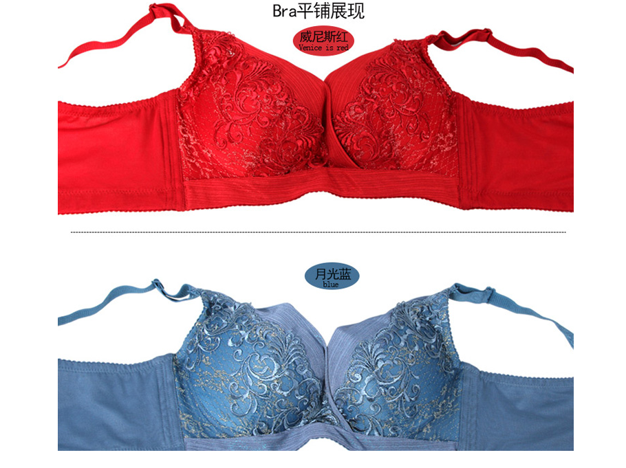 胸罩文胸內衣炫彩刺繡