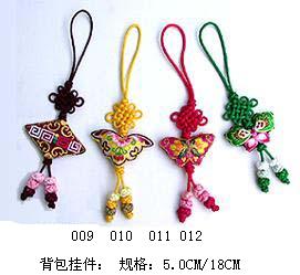 中國結刺繡掛件 電腦刺繡