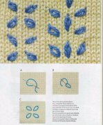 100個毛衣繡花針法圖樣大全，收藏學習