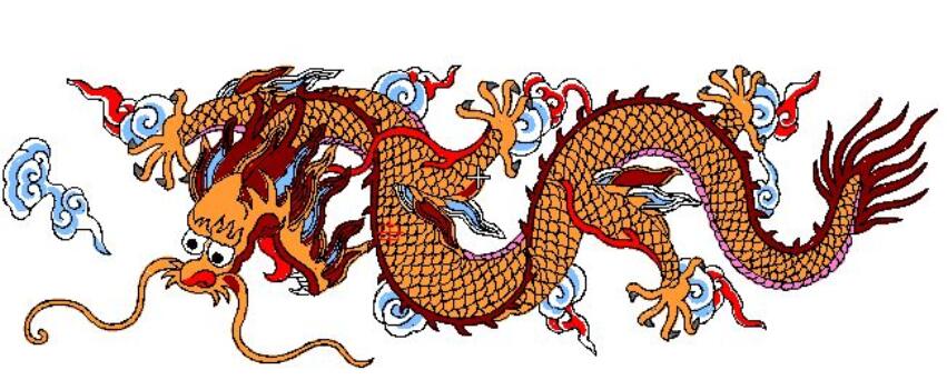 龍的電腦繡花圖案 龍的電腦繡花圖案