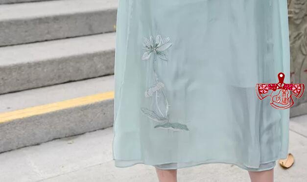 文藝風復古民國繡花連衣裙 文藝風復古民國繡花連衣裙