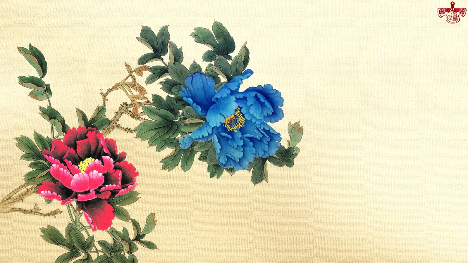 牡丹刺繡圖 牡丹刺繡圖