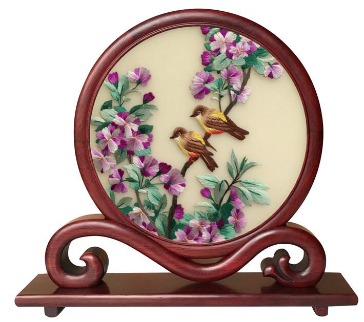 純手工蘇繡雙面繡擺件刺繡屏風 純手工蘇繡雙面繡擺件刺繡屏風