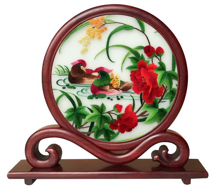 純手工蘇繡雙面繡擺件刺繡屏風 純手工蘇繡雙面繡擺件刺繡屏風