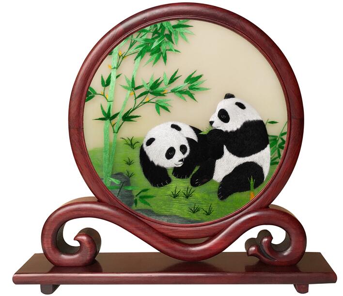 純手工蘇繡雙面繡擺件刺繡屏風 純手工蘇繡雙面繡擺件刺繡屏風