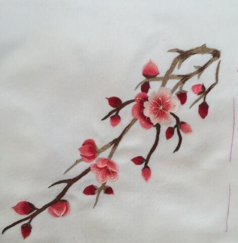 純手工梅花刺繡圖案 純手工梅花刺繡圖案
