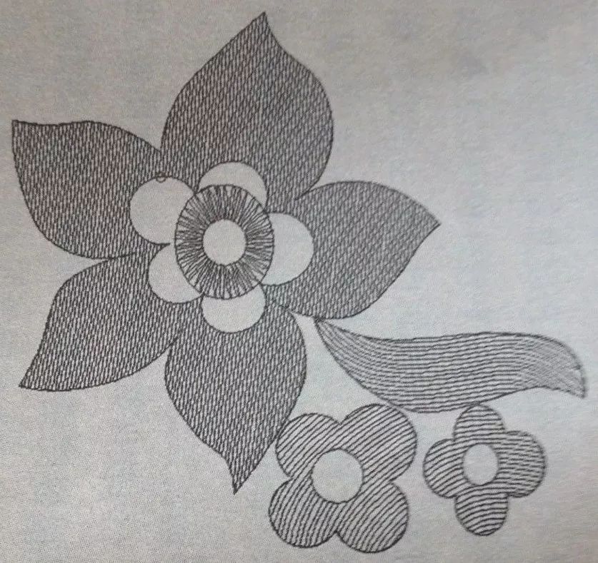 電腦繡花針法之他他米針介紹 電腦繡花針法之他他米針介紹