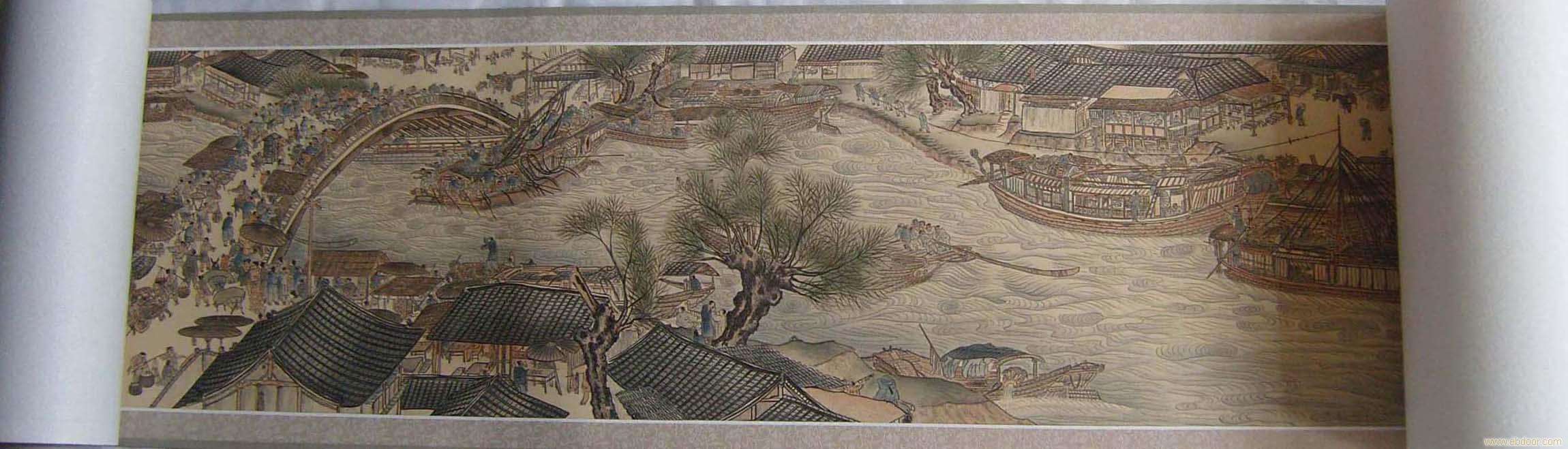 發繡《清明上河圖》 發繡《清明上河圖》