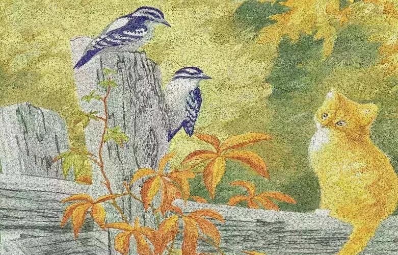 亂針繡呈現(xiàn)出東方藝術(shù)的精美 亂針繡呈現(xiàn)出東方藝術(shù)的精美