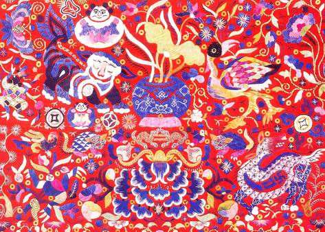 苗族織繡圖案的肌理與工藝 苗族織繡圖案的肌理與工藝