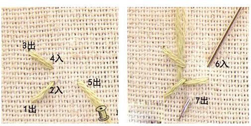 麥穗繡刺繡針法教程 麥穗繡刺繡針法教程