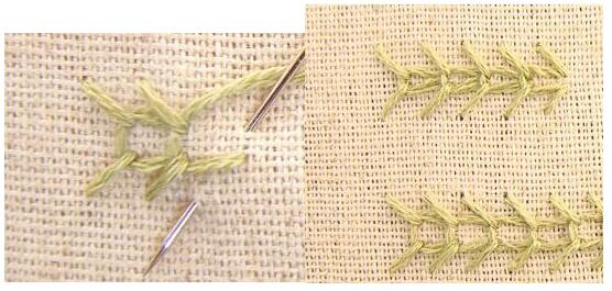 麥穗繡刺繡針法教程 麥穗繡刺繡針法教程