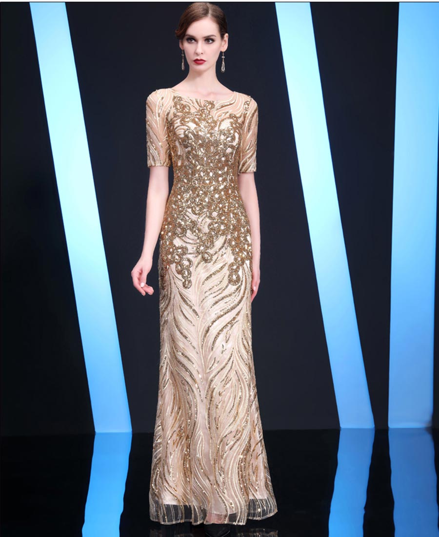 刺繡晚禮服讓女人更顯高貴奢華 刺繡晚禮服讓女人更顯高貴奢華