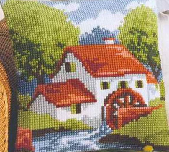 風(fēng)景十字繡抱枕 風(fēng)景十字繡抱枕