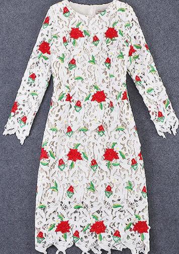 連衣裙水溶刺繡定制 連衣裙水溶刺繡定制