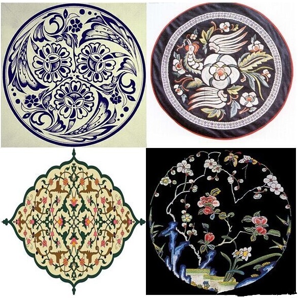 刺繡圖案三種紋樣的組織形式 刺繡圖案三種紋樣的組織形式