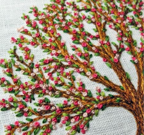 一棵樹刺繡圖案 一棵樹刺繡圖案