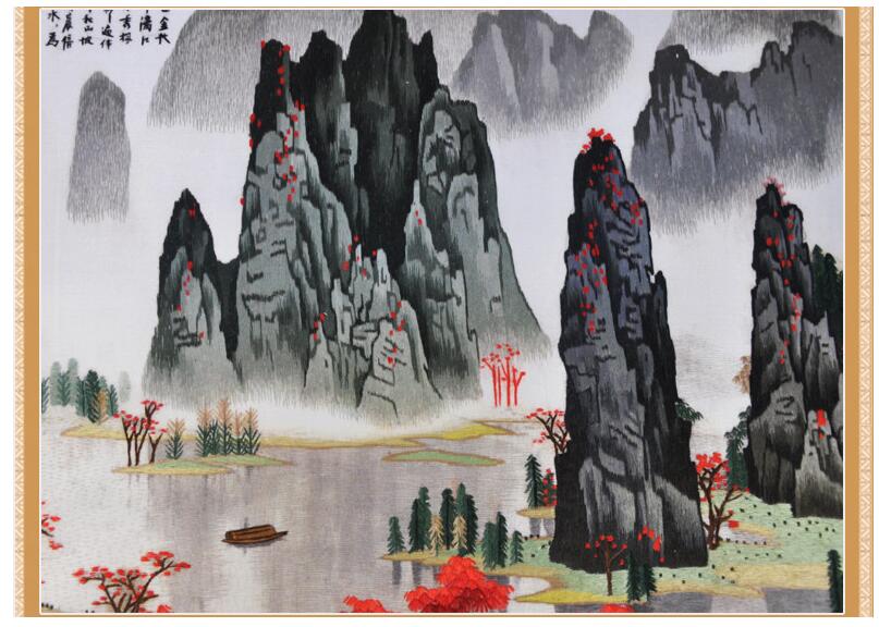 掛畫(huà)工藝刺繡加工 掛畫(huà)工藝刺繡加工