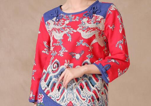 民族風繡花上衣 民族風繡花上衣